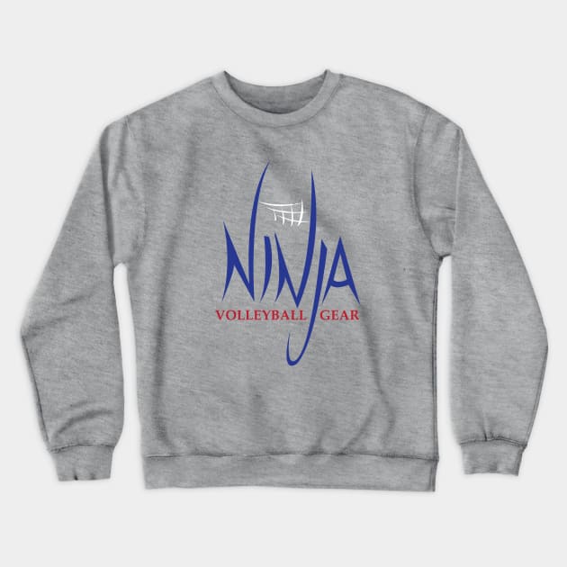 Ninja Volleyball Crewneck Sweatshirt by B Shelly Customs